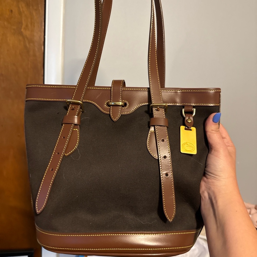 Dooney & Bourke Brown and Tan Tote